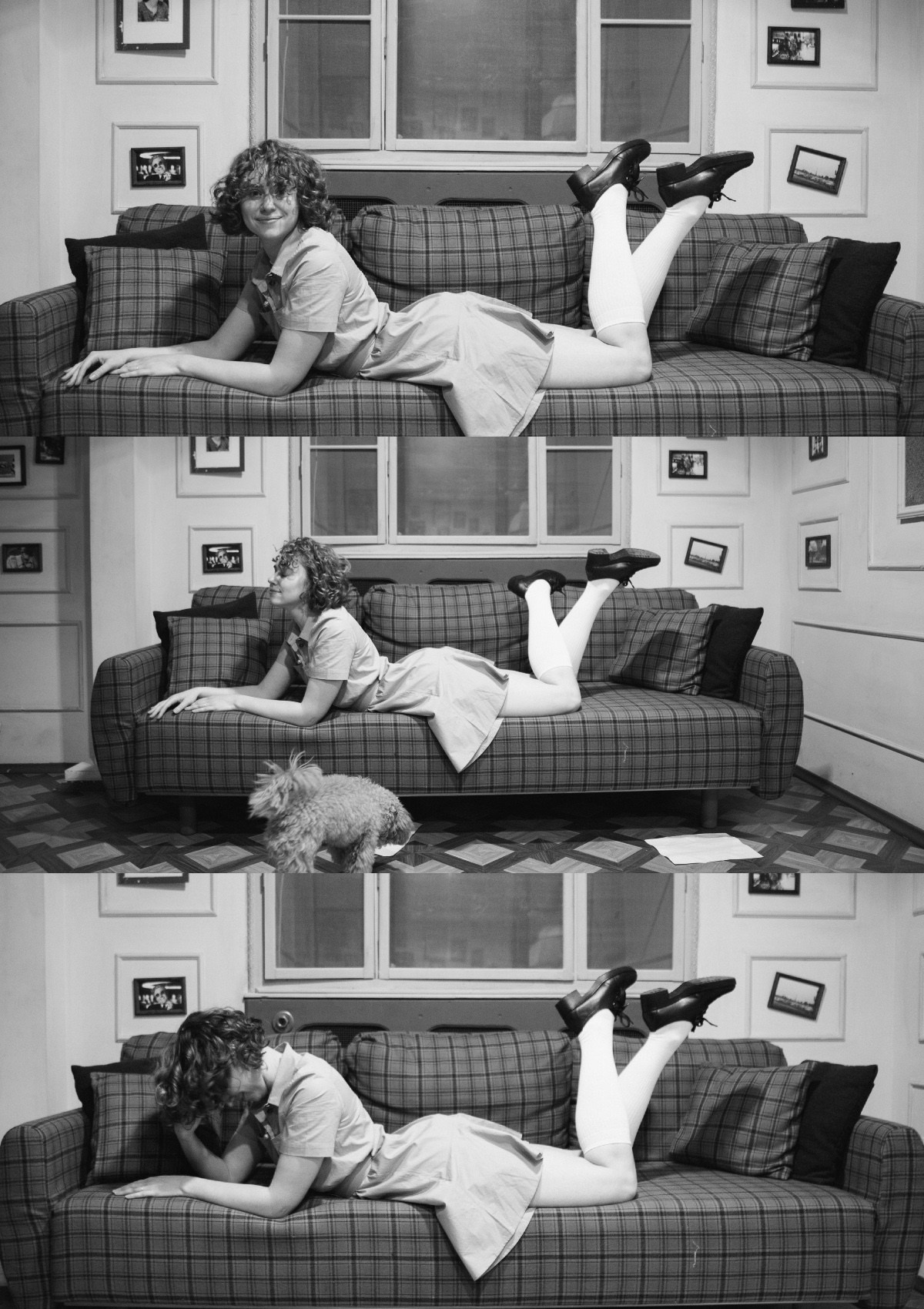 A cinematic daydream in the spirit of Wes Anderson’s style. Portrait, family and pet photographer in Cyprus, Ksenia Bourdelle