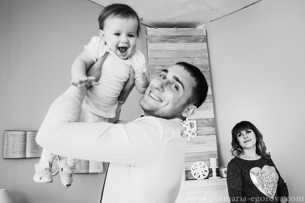 Алиса и родители. Фотограф Полина Егорова город Тюмень