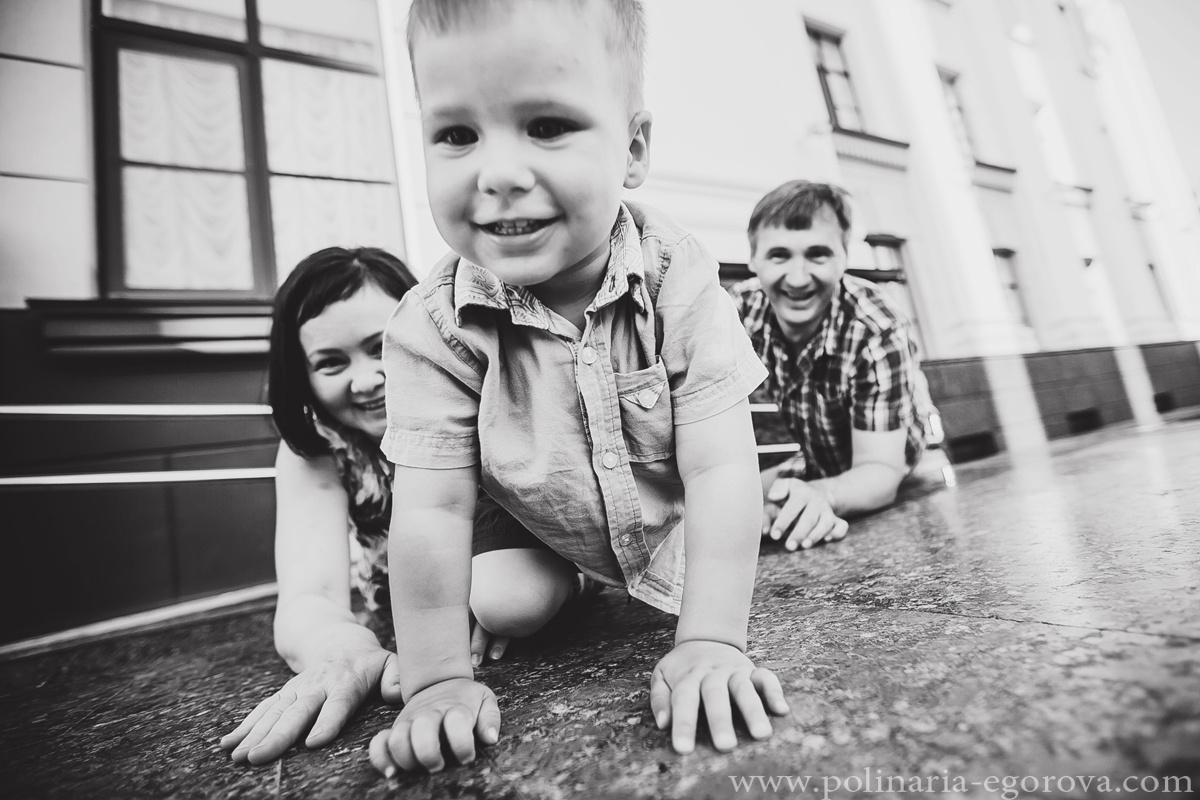 Гриша и родители. Фотограф Полина Егорова город Тюмень