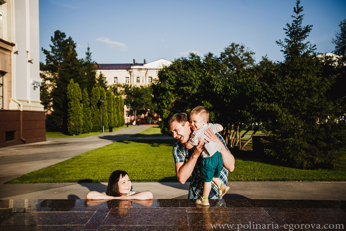 Гриша и родители. Фотограф Полина Егорова город Тюмень