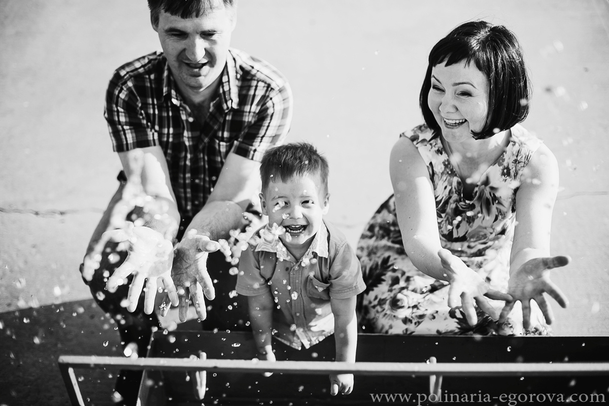 Гриша и родители. Фотограф Полина Егорова город Тюмень