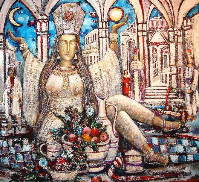 Мать мира. 2009-10гг. Холст, масло, акрил. 130Х140см. Арт. ...