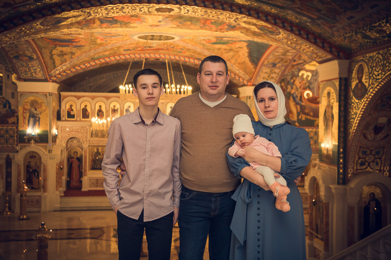 Крещение Вероники. Семейный фотограф Николаева Ольга