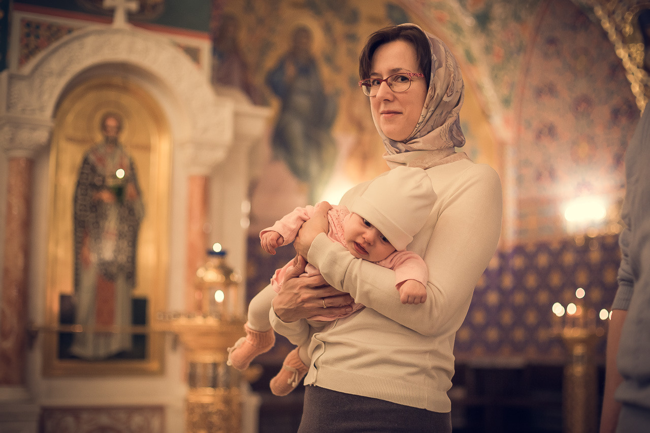 Крещение Вероники. Семейный фотограф Николаева Ольга