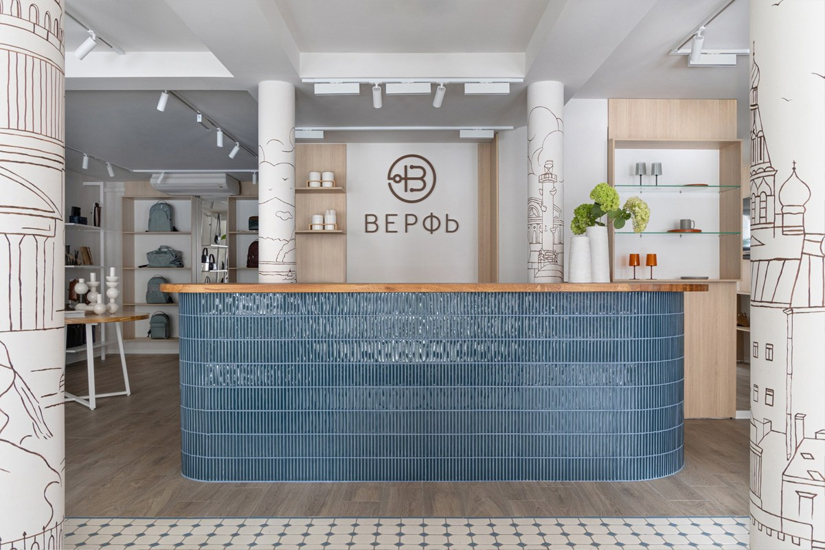 Nizhny Novgorod, Bolshaya Pokrovskaya 9, together with designer Yana Meglitskaya. Olga Goldina architectural interior design, styling and staging