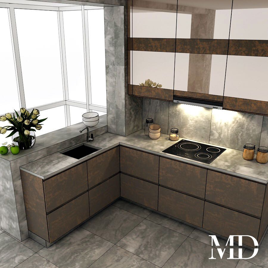 Объект на Петергофском шоссе. Дизайнер интерьеров в Спб Григорьева Майя