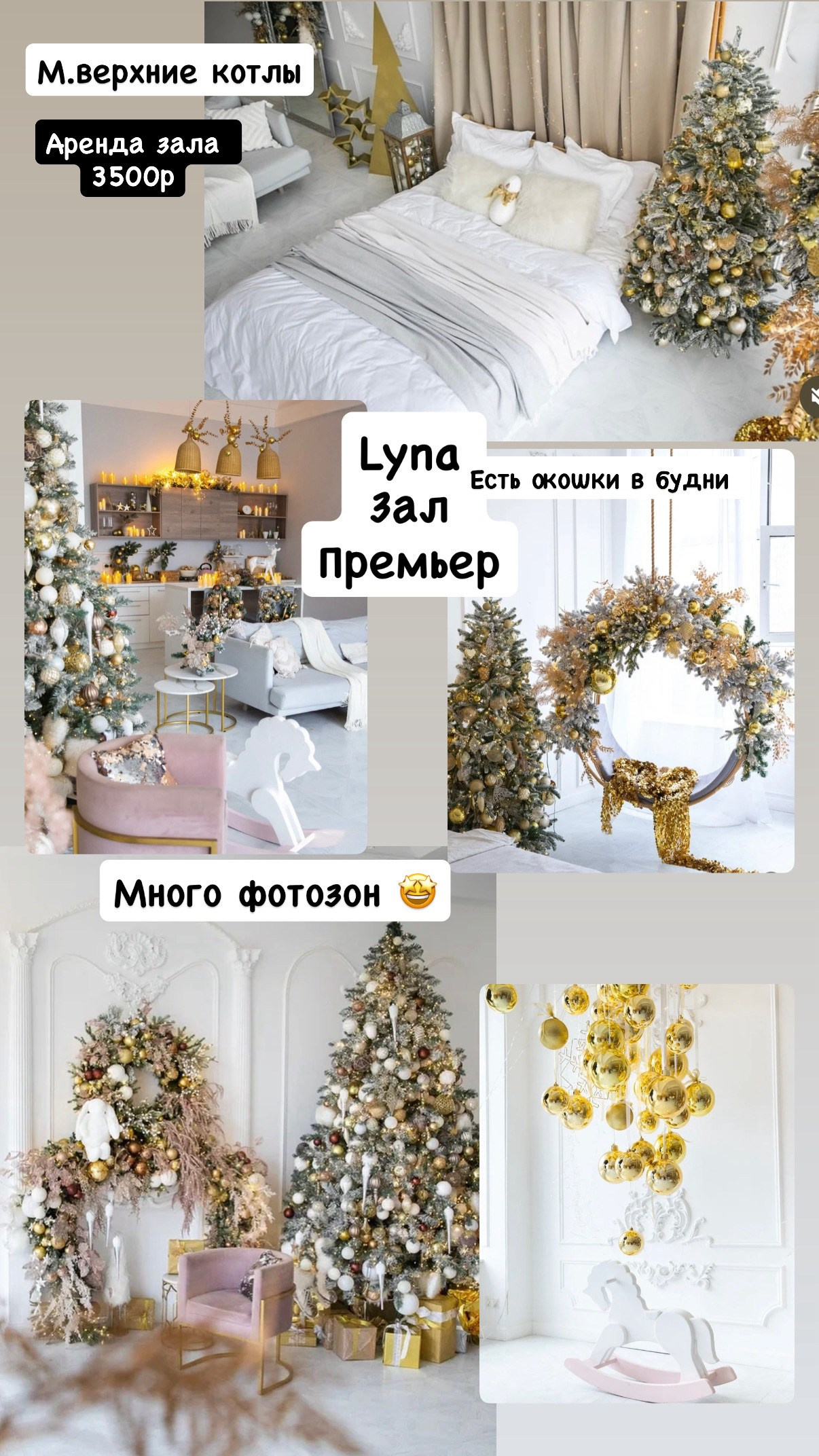 Новогодние залы. Женский и семейный фотограф в Москве- Ольга Самусенко