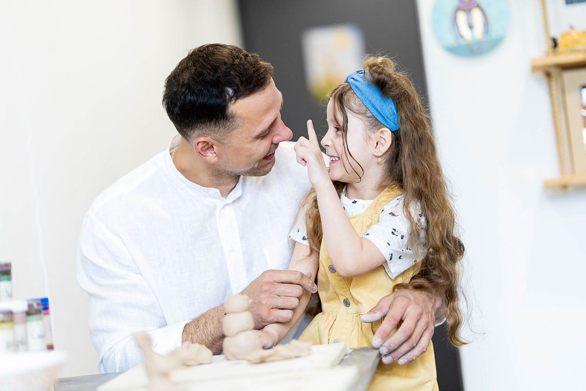 Семейные истории в гончарной мастерской. Детский и семейный фотограф Домодедово