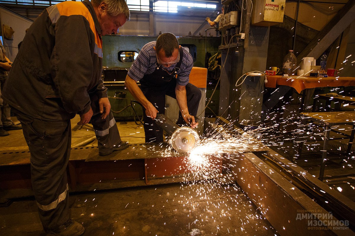 Съёмка на производстве