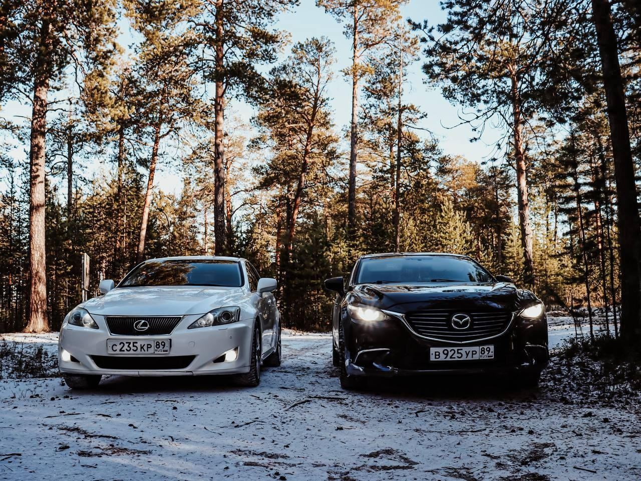 Фотосессия «Тандем инь‑ян: Mazda & Lexus». Душевный фотограф в Ноябрьске