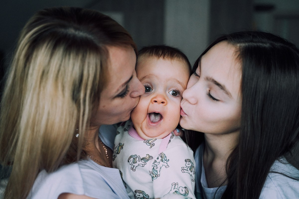 Домашняя фотосессия. Ирина и дочки. Фотограф в Самаре Екатерина Кроз