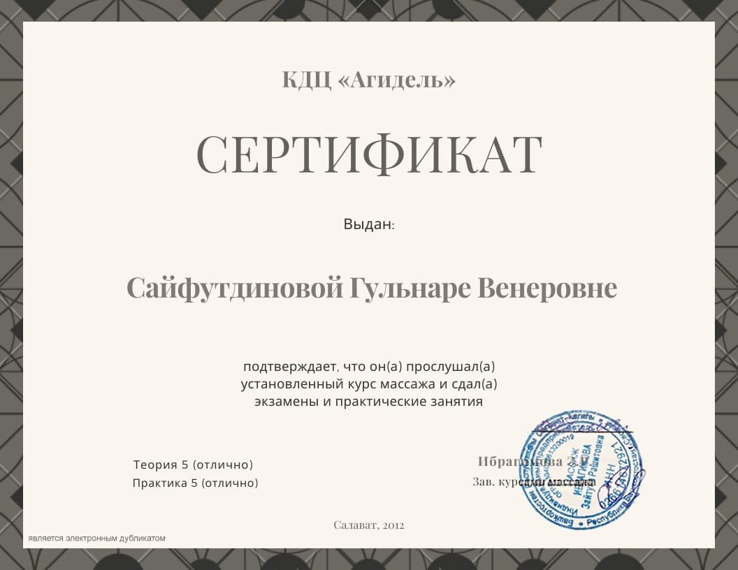 Обо мне. Кабинет массажа GuliMagnoli в Санкт-Петербурге