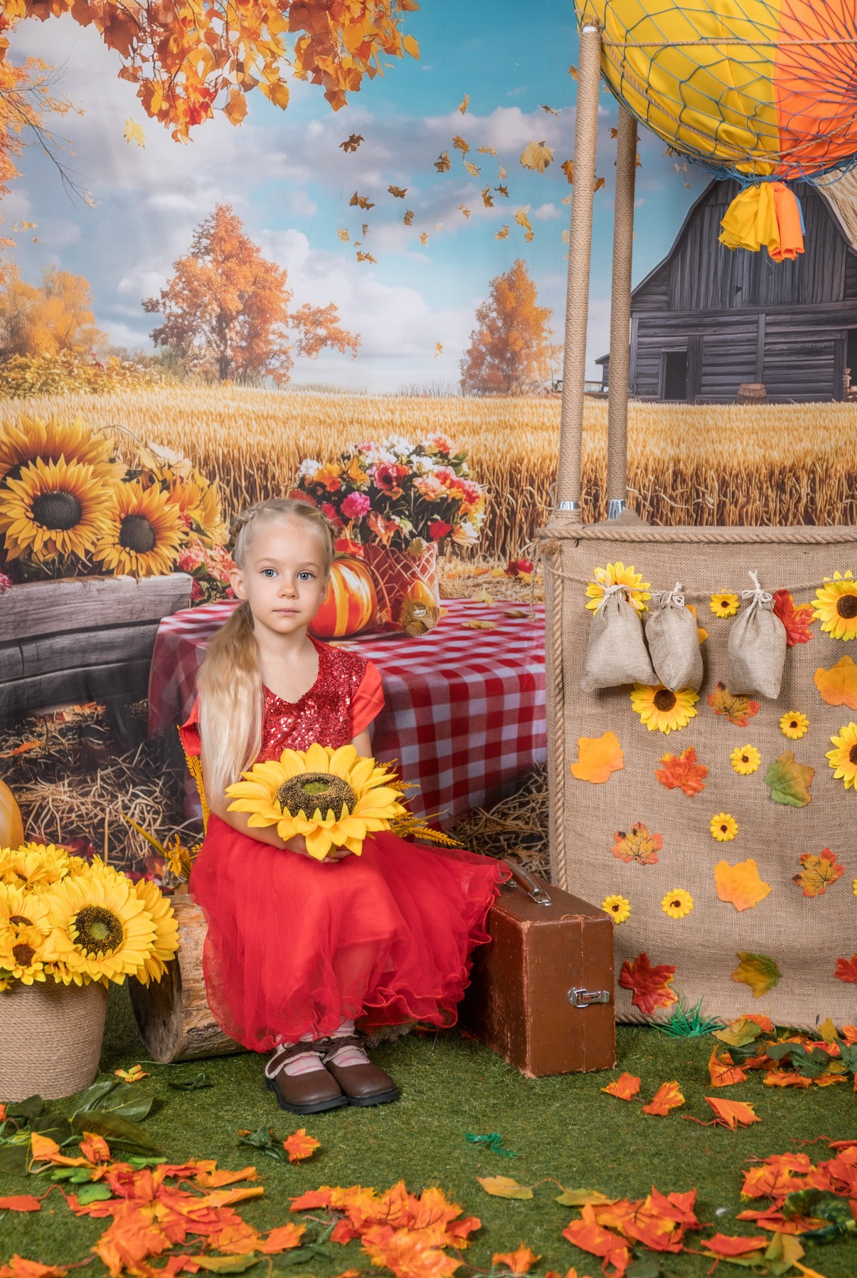 Осень, на воздушном шаре. Школьный-дошкольный фотограф в Уфе и Башкирии Вильданов Руслан