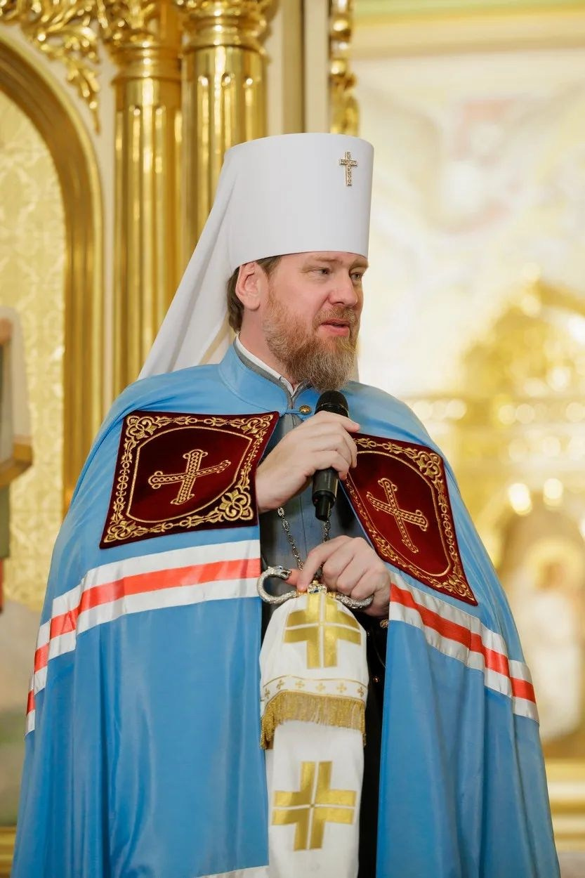 МИТРОПОЛИТ ИГНАТИЙ И МИТРОПОЛИТ ВЛАДИМИР СОВЕРШИЛИ БОЖЕСТВЕННУЮ ЛИТУРГИЮ В ПОКРОВСКОМ СОБОРЕ Г. САРАТОВА. Георгиевское благочиние