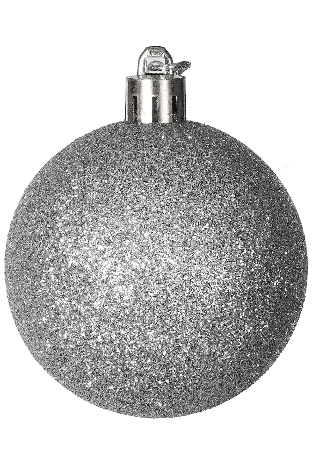 Шар серебряный игрушка на елку