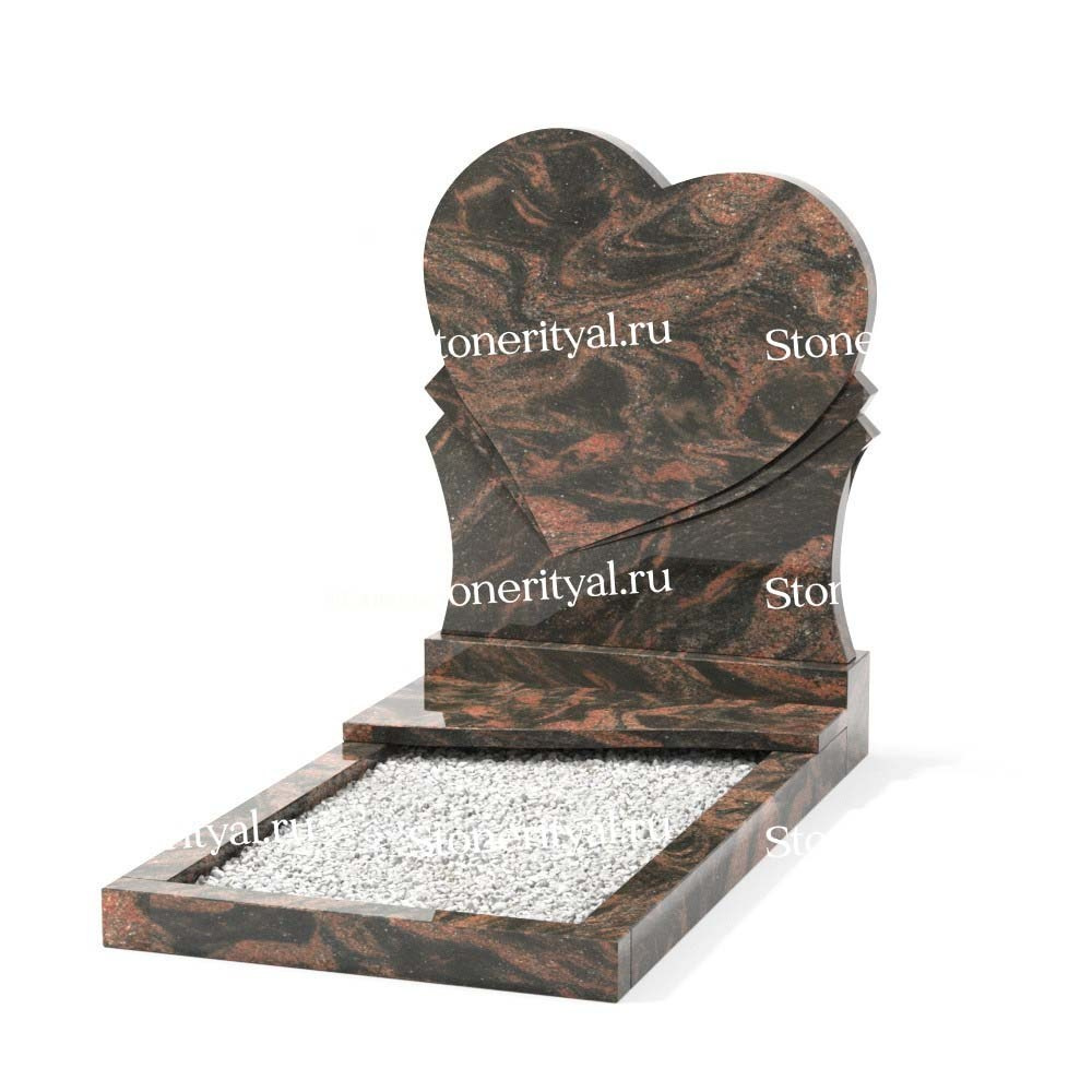 Комбинированные памятники на одного. Изготовление и установка памятников в Москве и МО