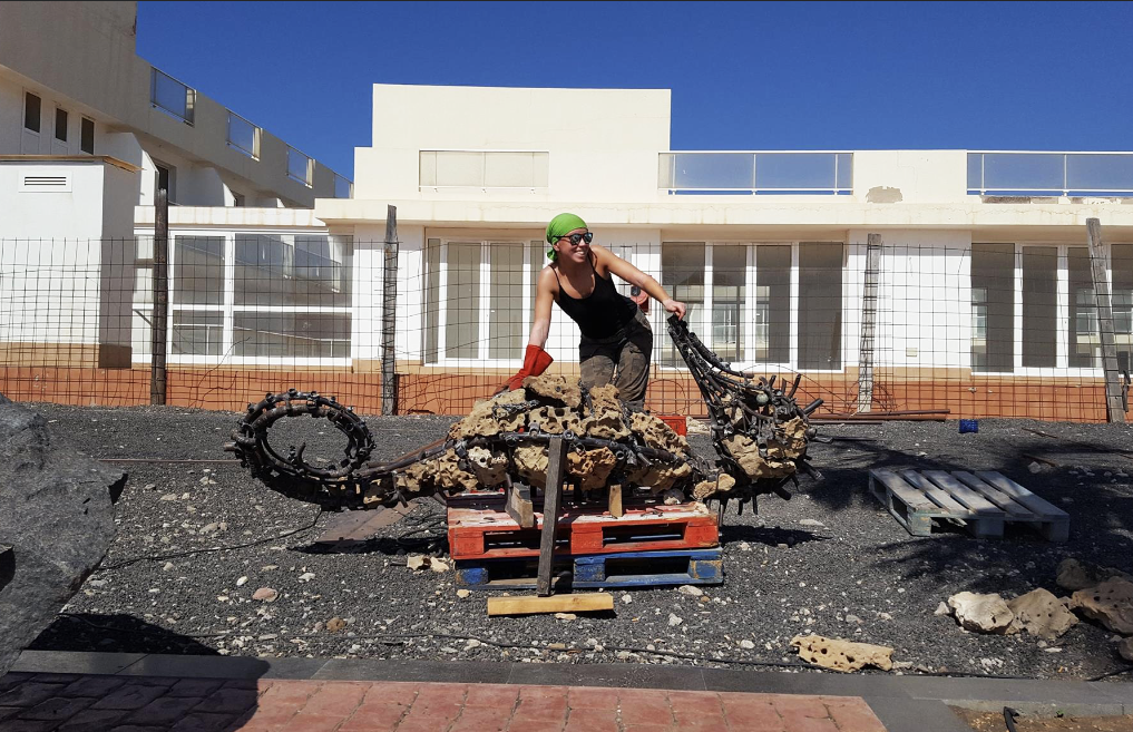 Морской конёк/Испания/Канарские о-ва/ Фуэртевентура/2017. Художник — скульптор Антонина Фатхуллина