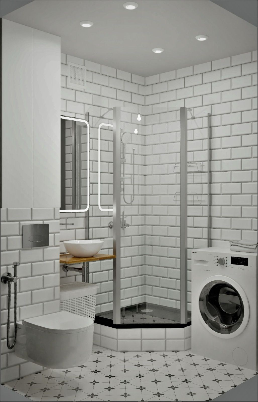 Примеры работ по дизайну ванных нашей студии. Дизайн-интерьера