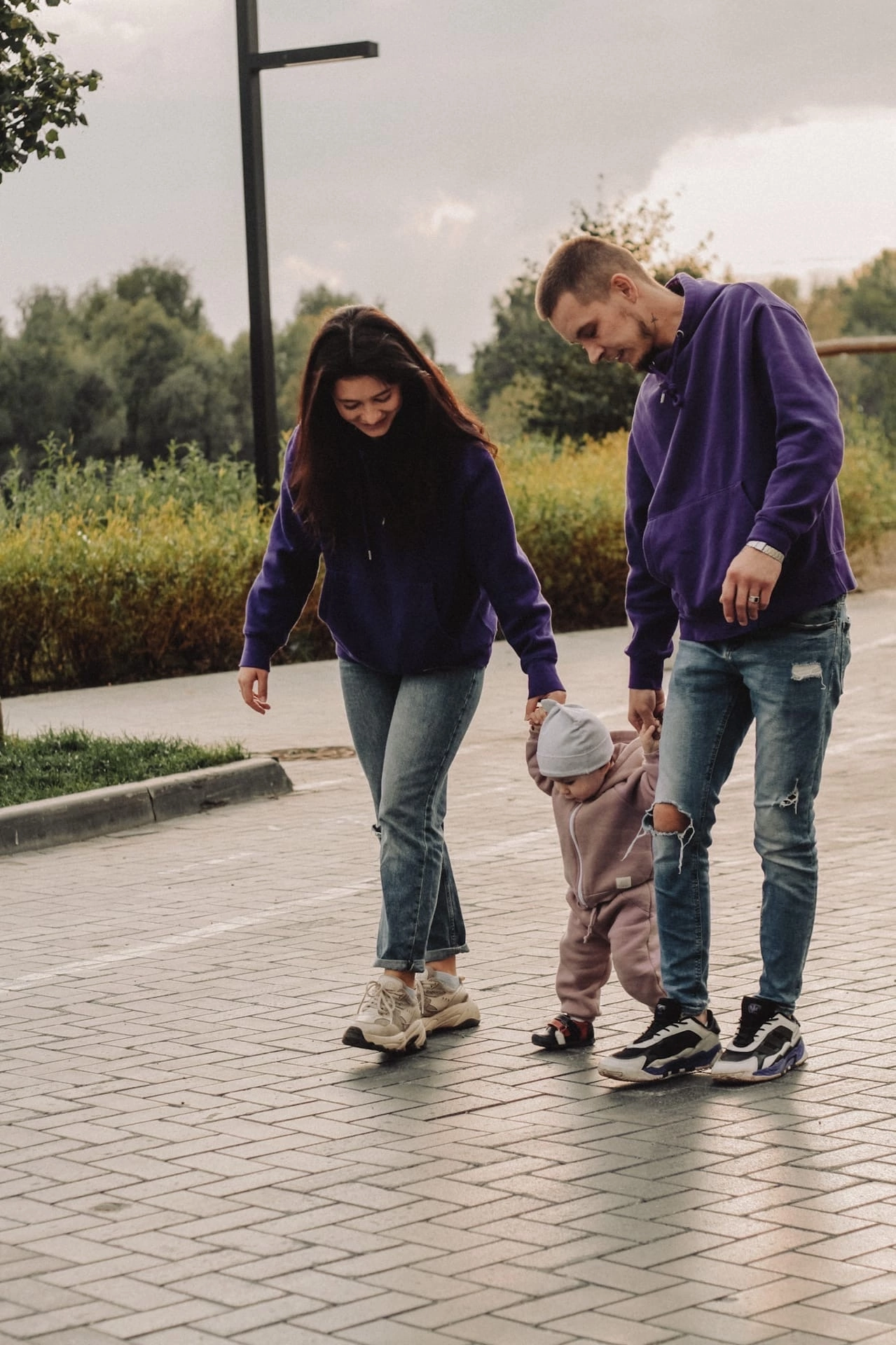 Анечка с папой и мамой. Семейный фотограф Полина Легачева