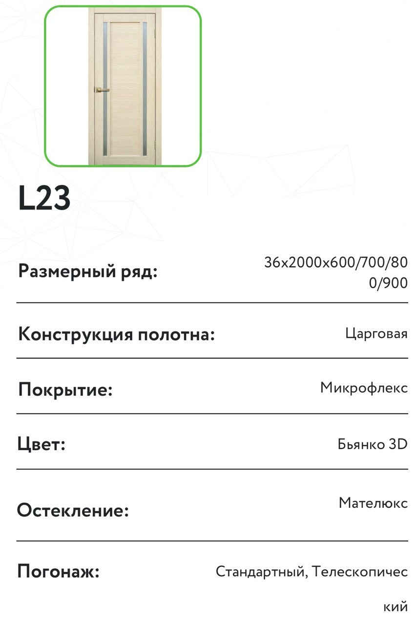 Коллекция LiteDoors_L 23. Портфолио