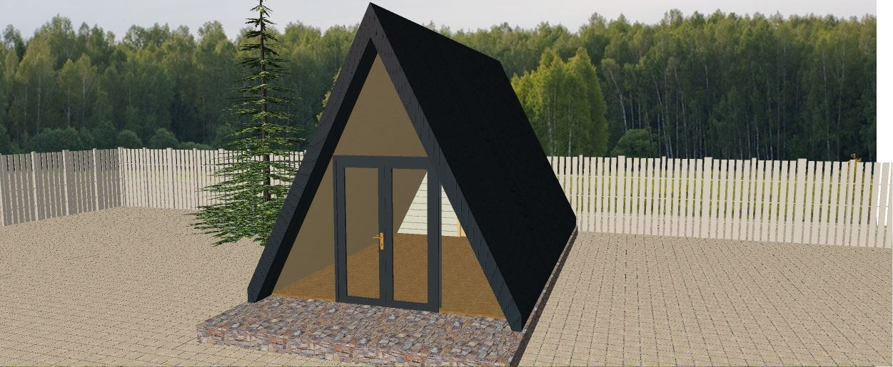 Проект «Кукушка» (28 м²). Строительство каркасных домов в Самаре «Атриум-СТ»