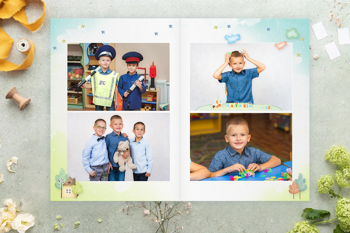 Дизайн выпускного альбома в детском саду