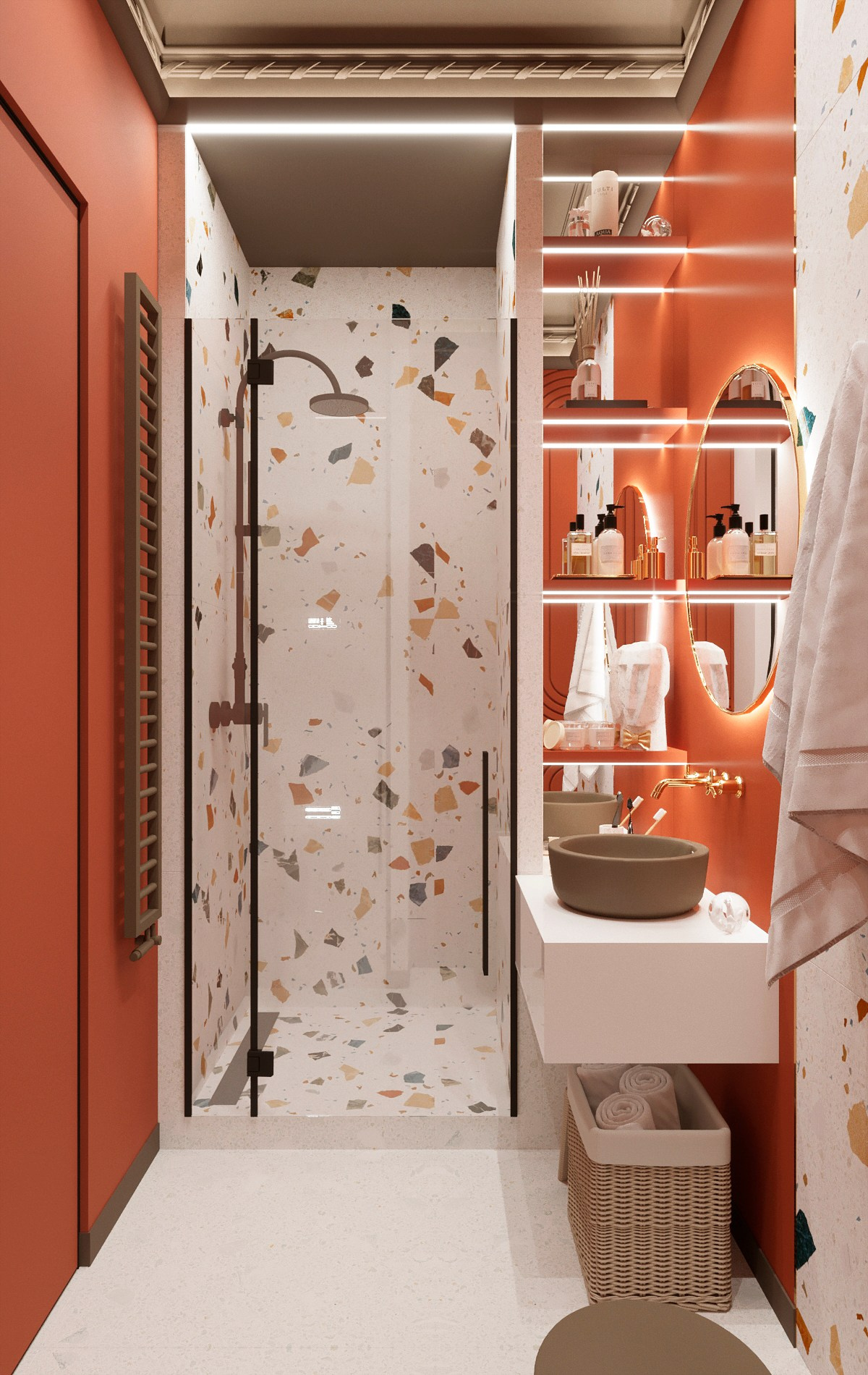 Маленькая студия для девушки в Химках. 2019 год. Дизайнер интерьера Троилова Арина