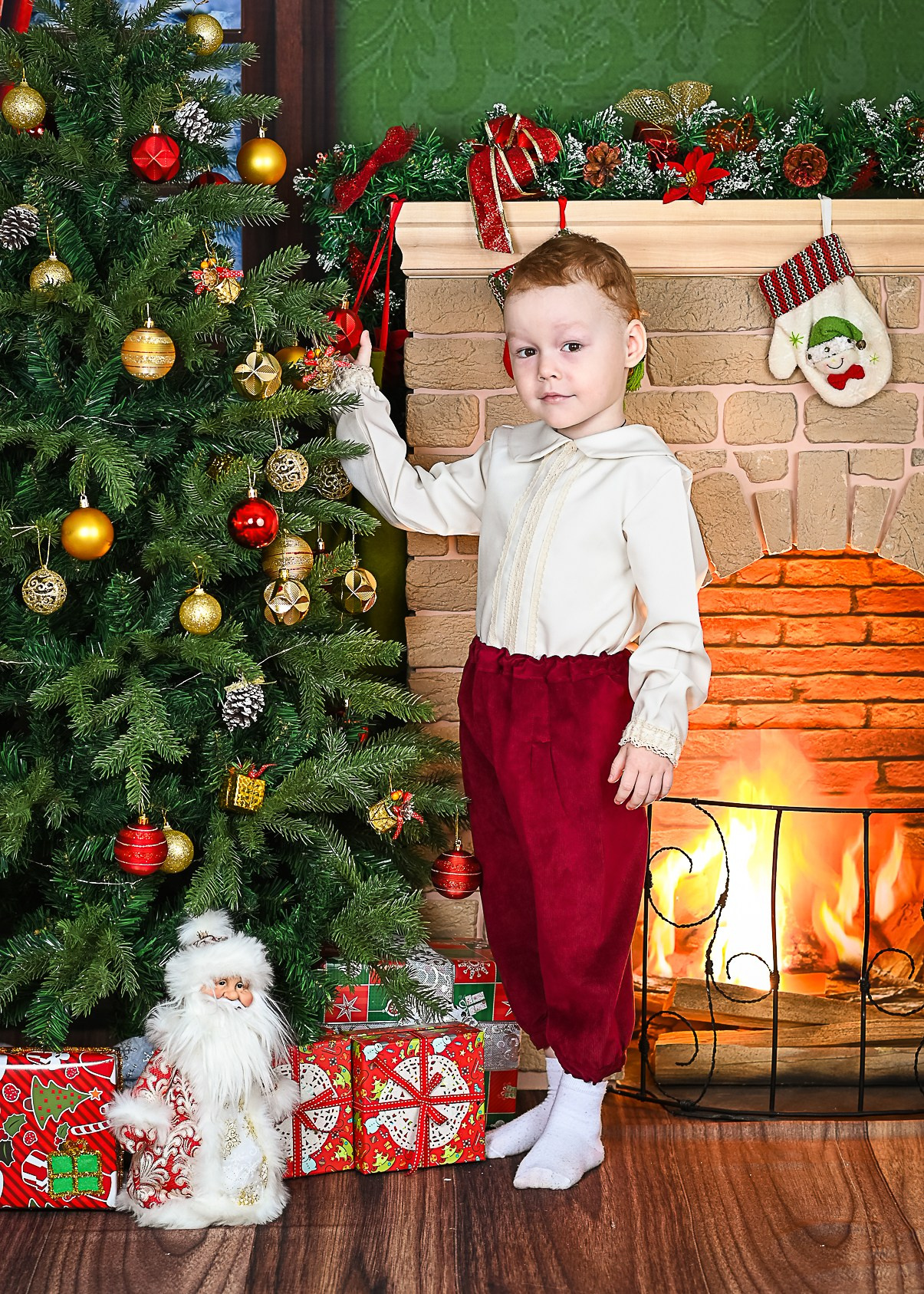 Новогодний фотопроект «У камина». Фотостудия «Юла»