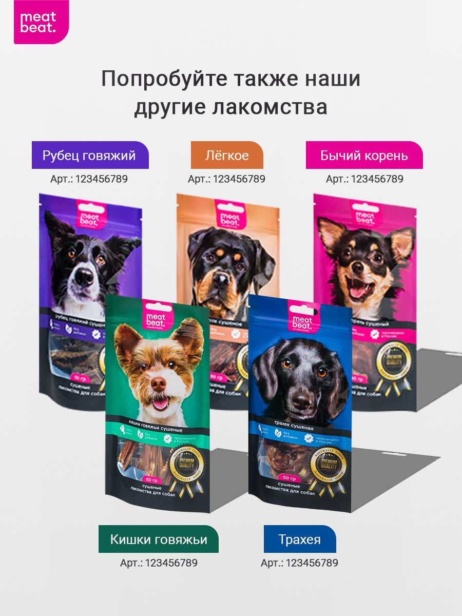 Лакомство для собак. Разработка фирменного стиля, брендбука, логотипа (логобука), инфографика для маркетплейсов, Новосибирск