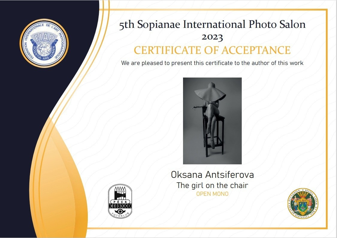 Мои регалии. Свадебный фотограф, портретный фотограф в Москве и Саратове Оксана Анциферова