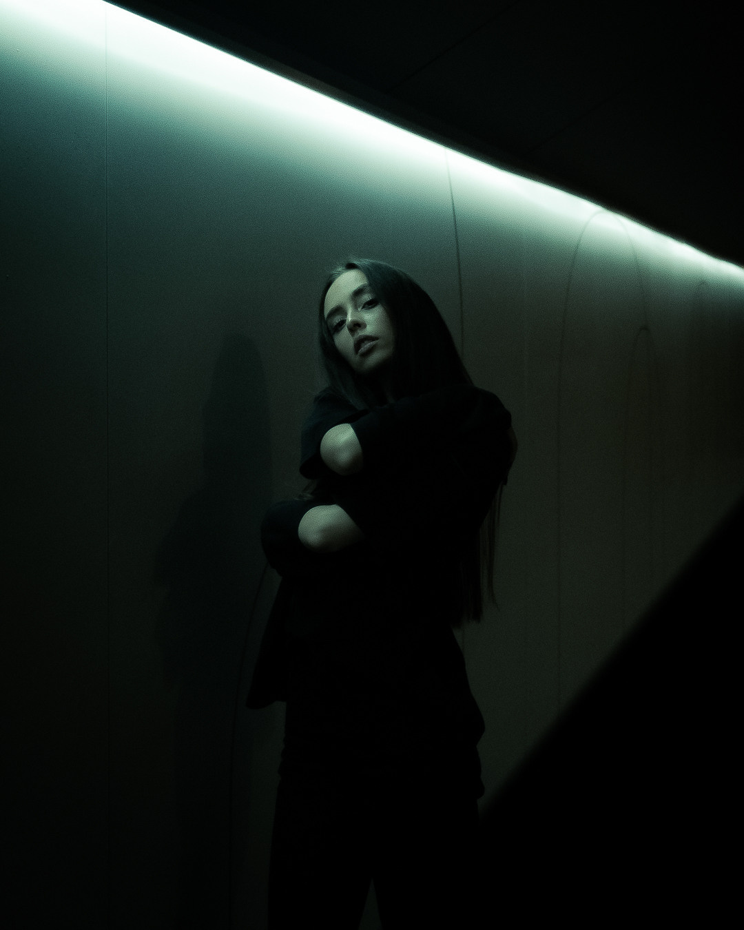 Individuali di ripresa. Fotografo a Mosca con un’atmosfera notturna di foto