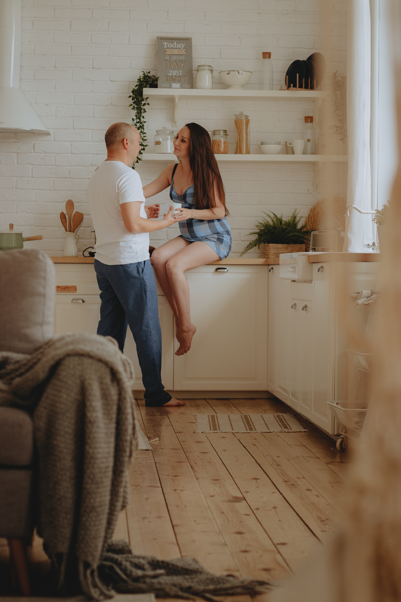 Фотосессия для беременных в студии