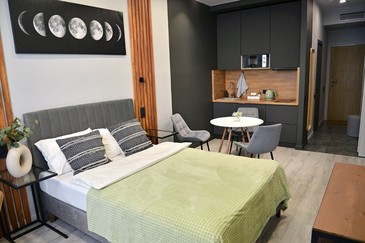 Апартменты в Нижнем Новгороде, 2021. 3D визуализация интерьера и архитектурной среды