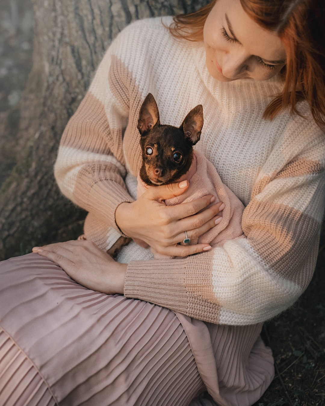 Марина и Мышка. Фотограф анималист в Москве и Санкт-Петербурге Свиридова Анна