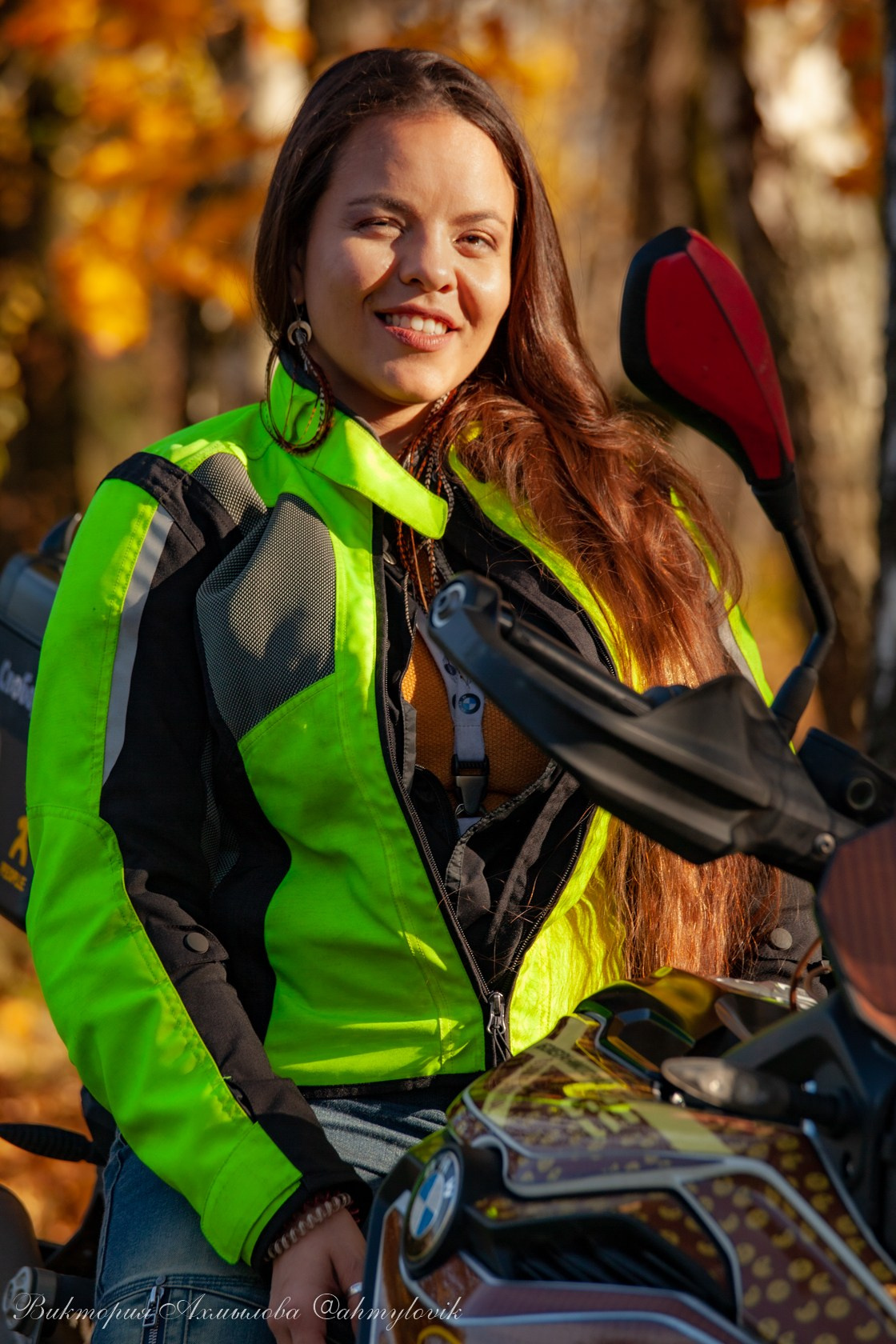 Маша Печенька (BMW GS1200). Виктория Ахмылова. Фотограф в Москве