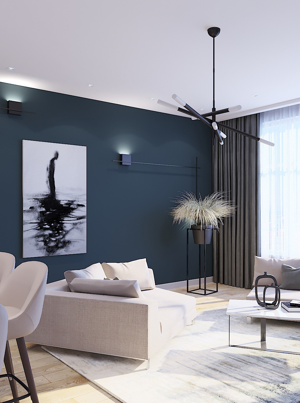 ЖК Ленинский. 3-к квартира. 104 м². Авторский дизайн интерьера