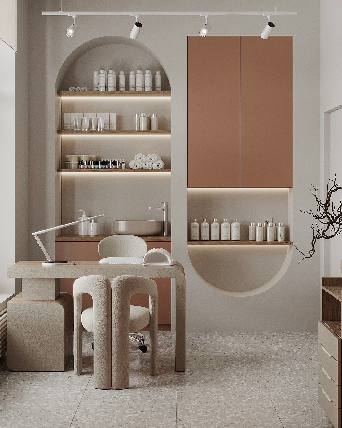 BEAUTY SALON. Бастракова Валерия — дизайнер интерьера с архитектурным образованием