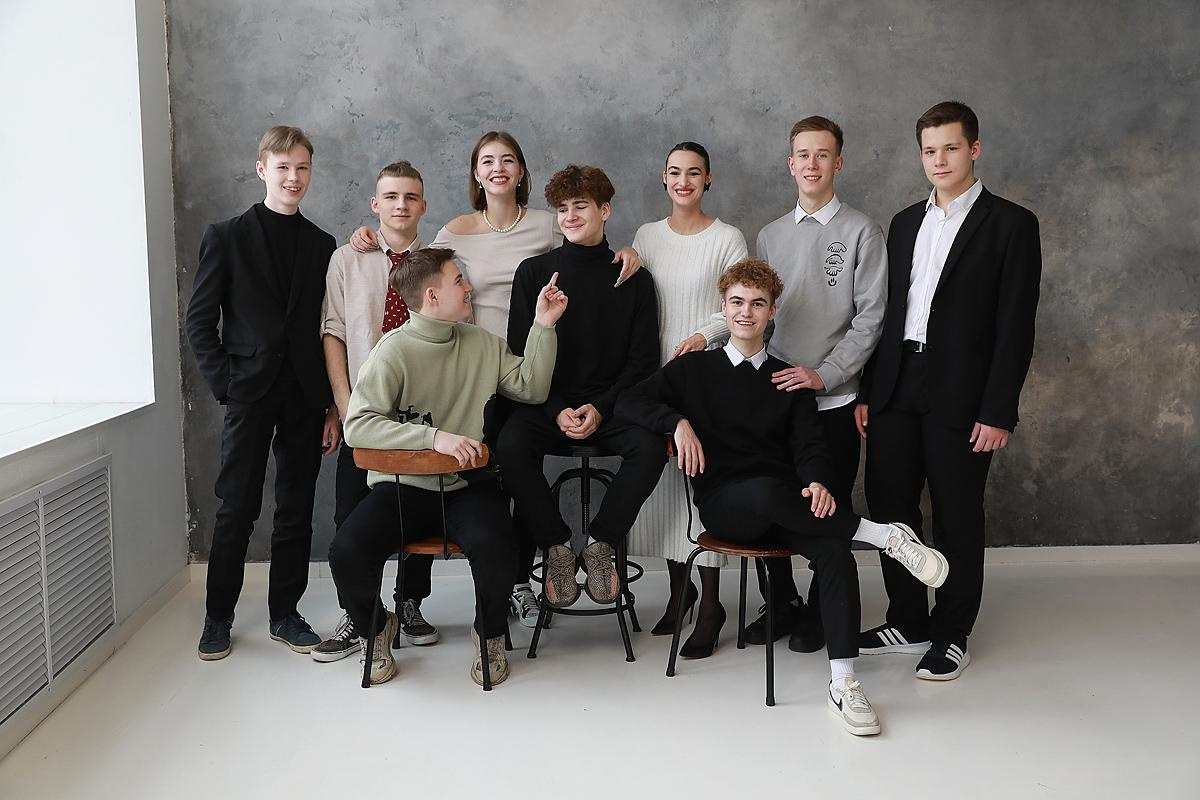 11 класс. Съемка на выпускной альбом в студии. Фотограф Тимофеева Юлия