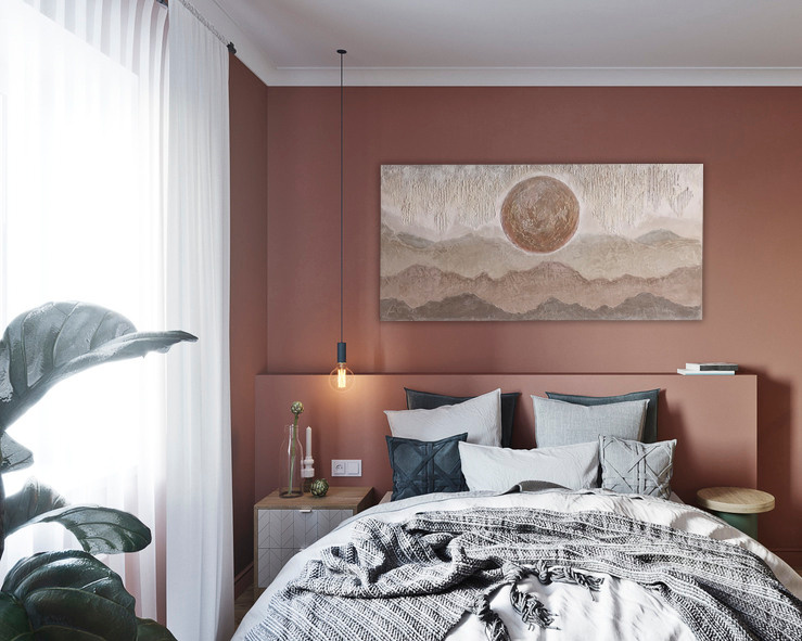 Northern Lights, Acrylic painting on canvas, Size 100 x 50 cm (unframed), ready for hanging,