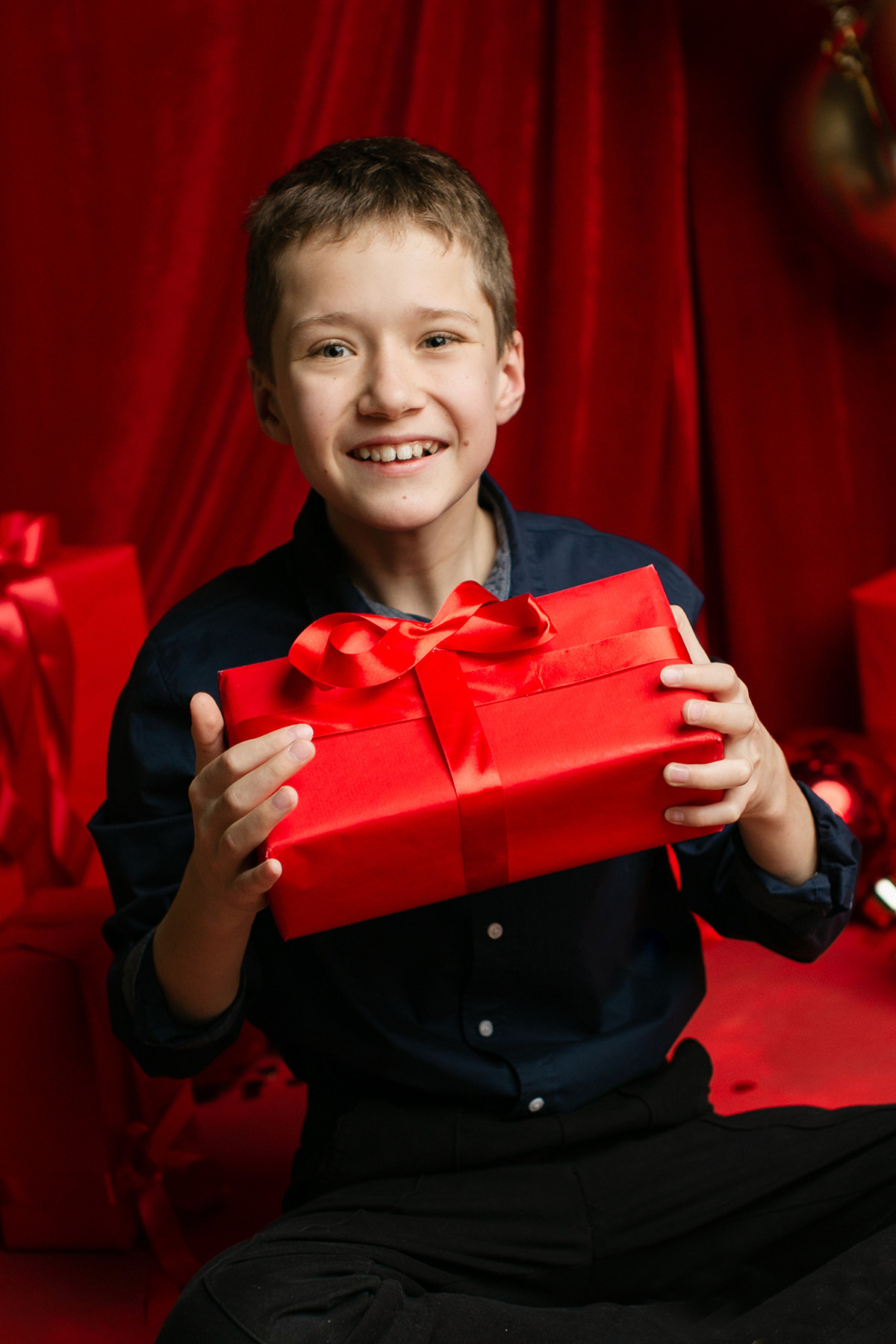 Новогодние Лев и Руслан. Фотограф новорожденных во Владивостоке Татьяна Побережняк