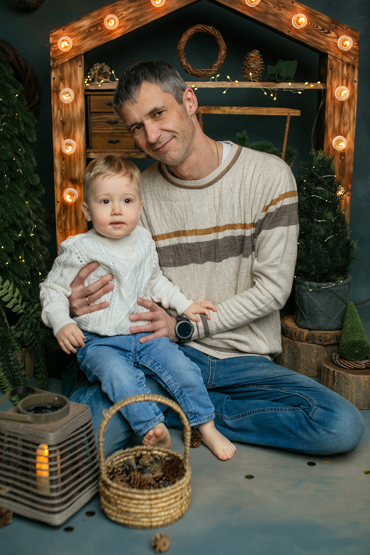 Новогодние Лев и Руслан. Фотограф новорожденных во Владивостоке Татьяна Побережняк