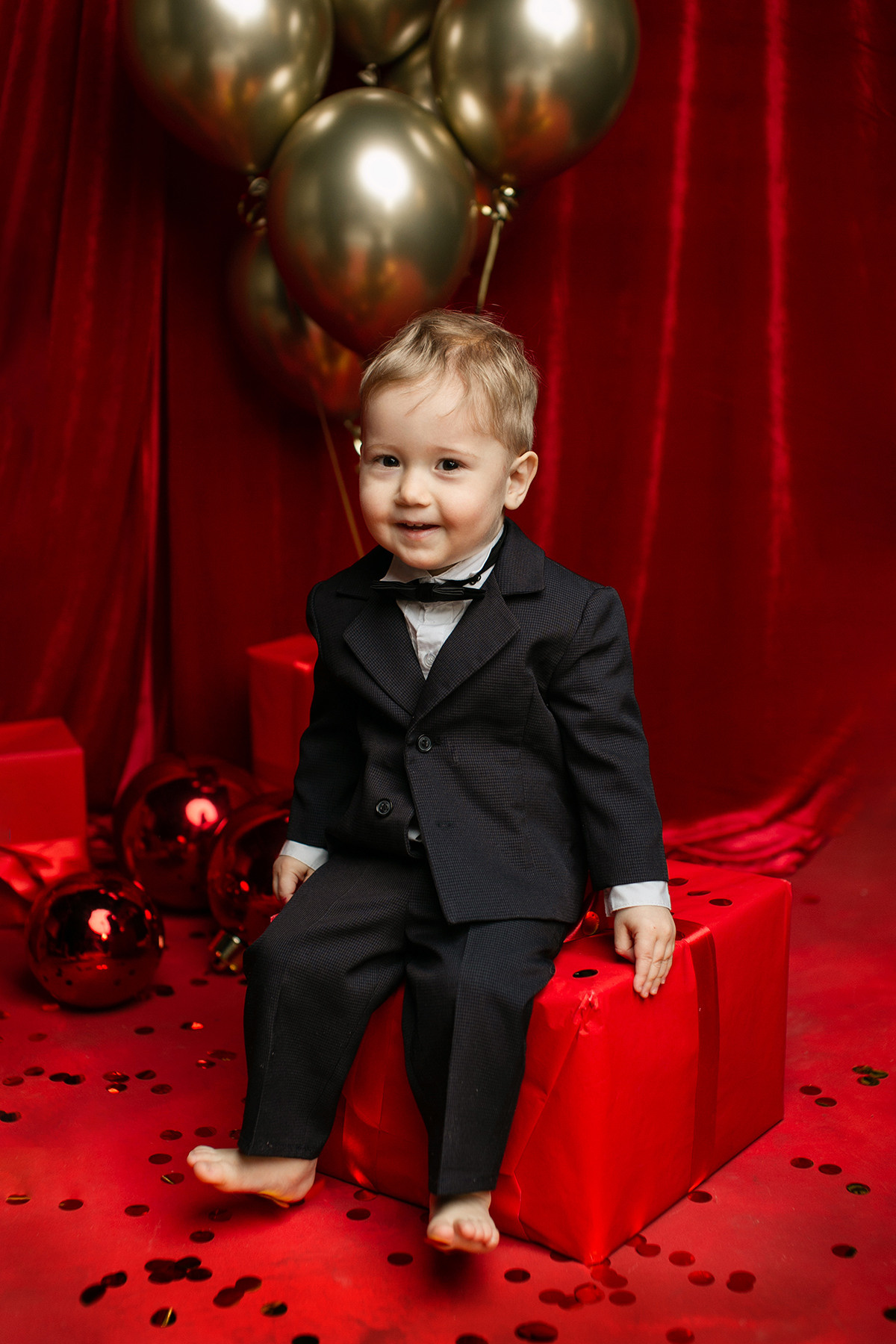 Новогодние Лев и Руслан. Фотограф новорожденных во Владивостоке Татьяна Побережняк