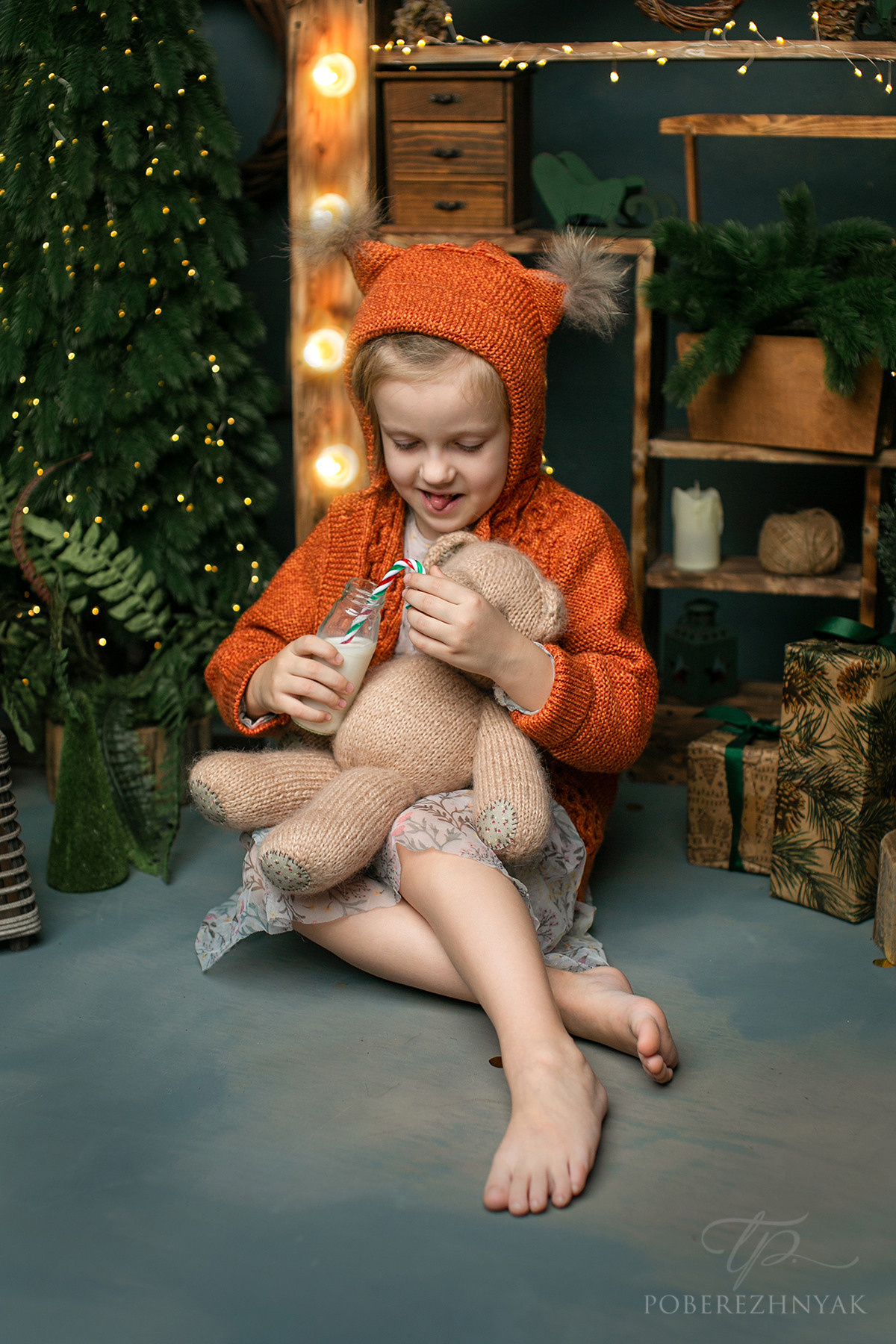 Новогодняя семейная Аня и Вика. Фотограф новорожденных во Владивостоке Татьяна Побережняк