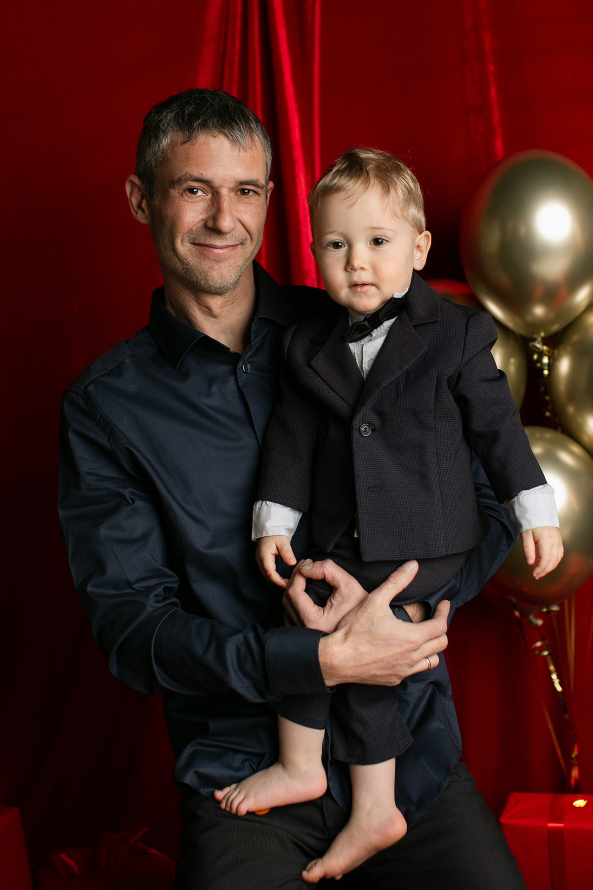 Новогодние Лев и Руслан. Фотограф новорожденных во Владивостоке Татьяна Побережняк