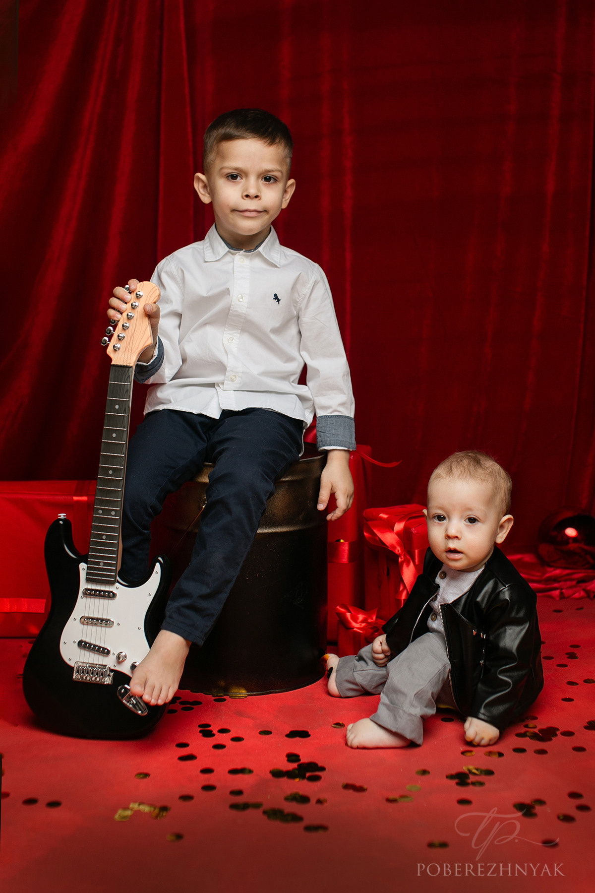 Новогодние Сава,Лиза,Федя. Фотограф новорожденных во Владивостоке Татьяна Побережняк