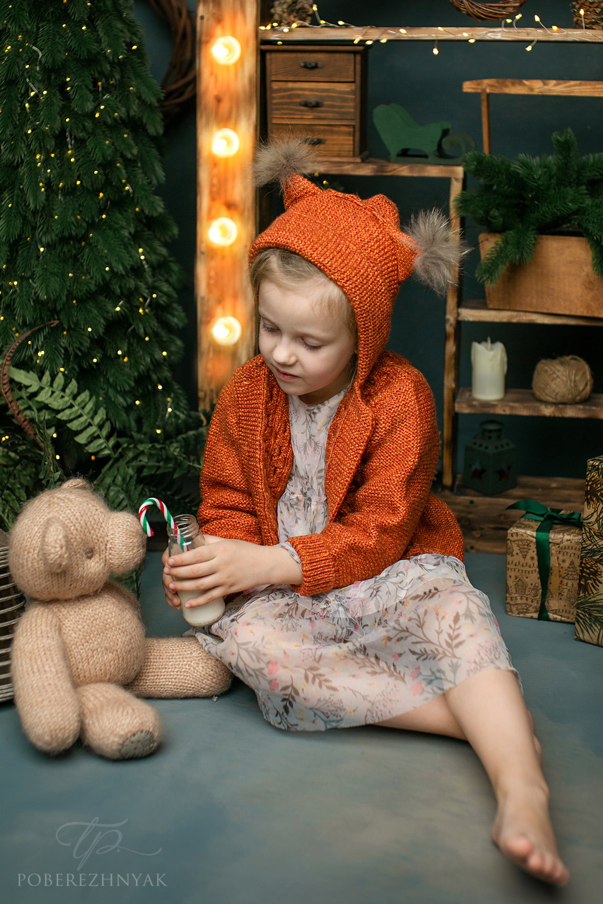 Новогодняя семейная Аня и Вика. Фотограф новорожденных во Владивостоке Татьяна Побережняк