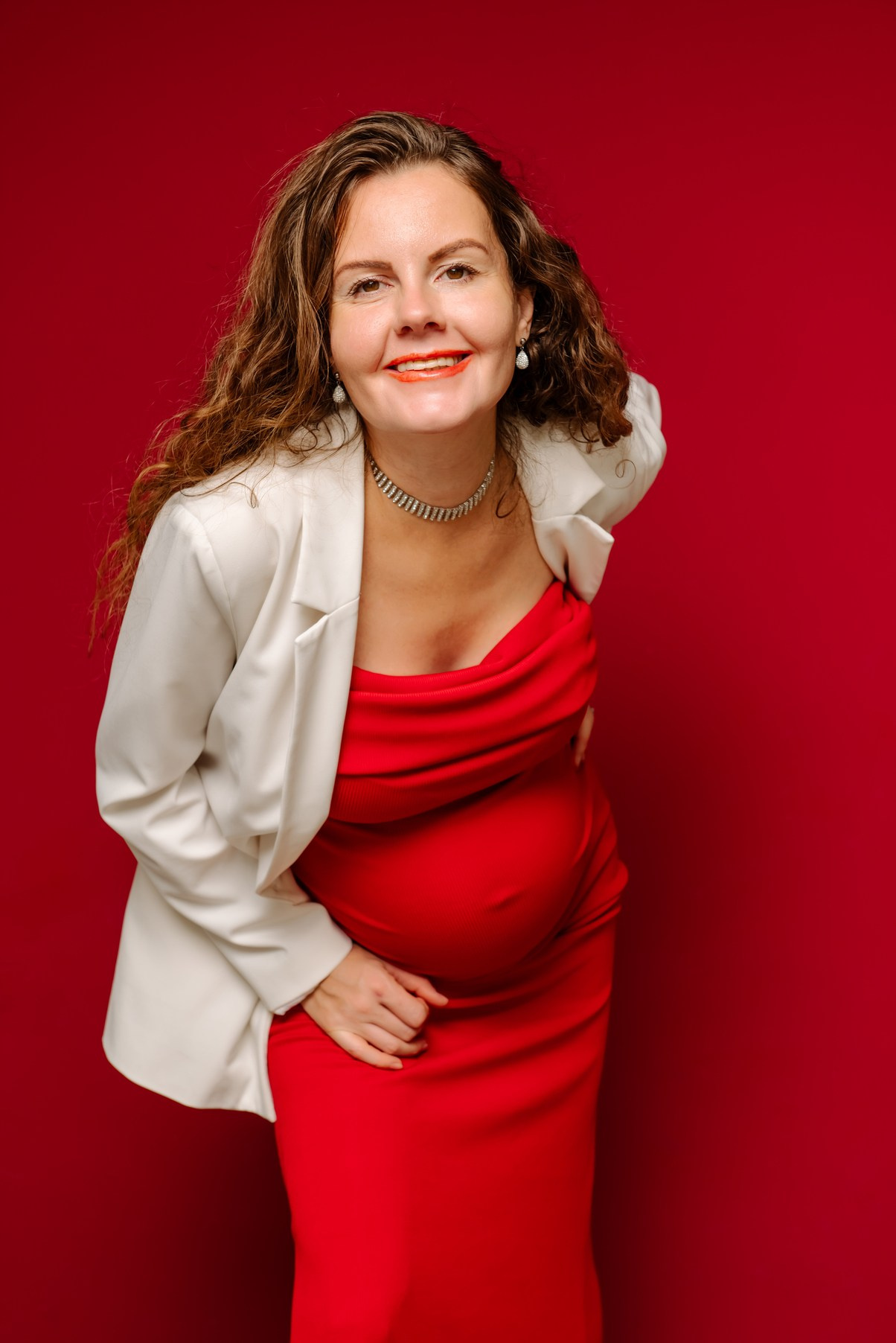 Беременность. В красном. Свадебный и сеейный фотограф в Санкт-Петербурге Елена Худякова