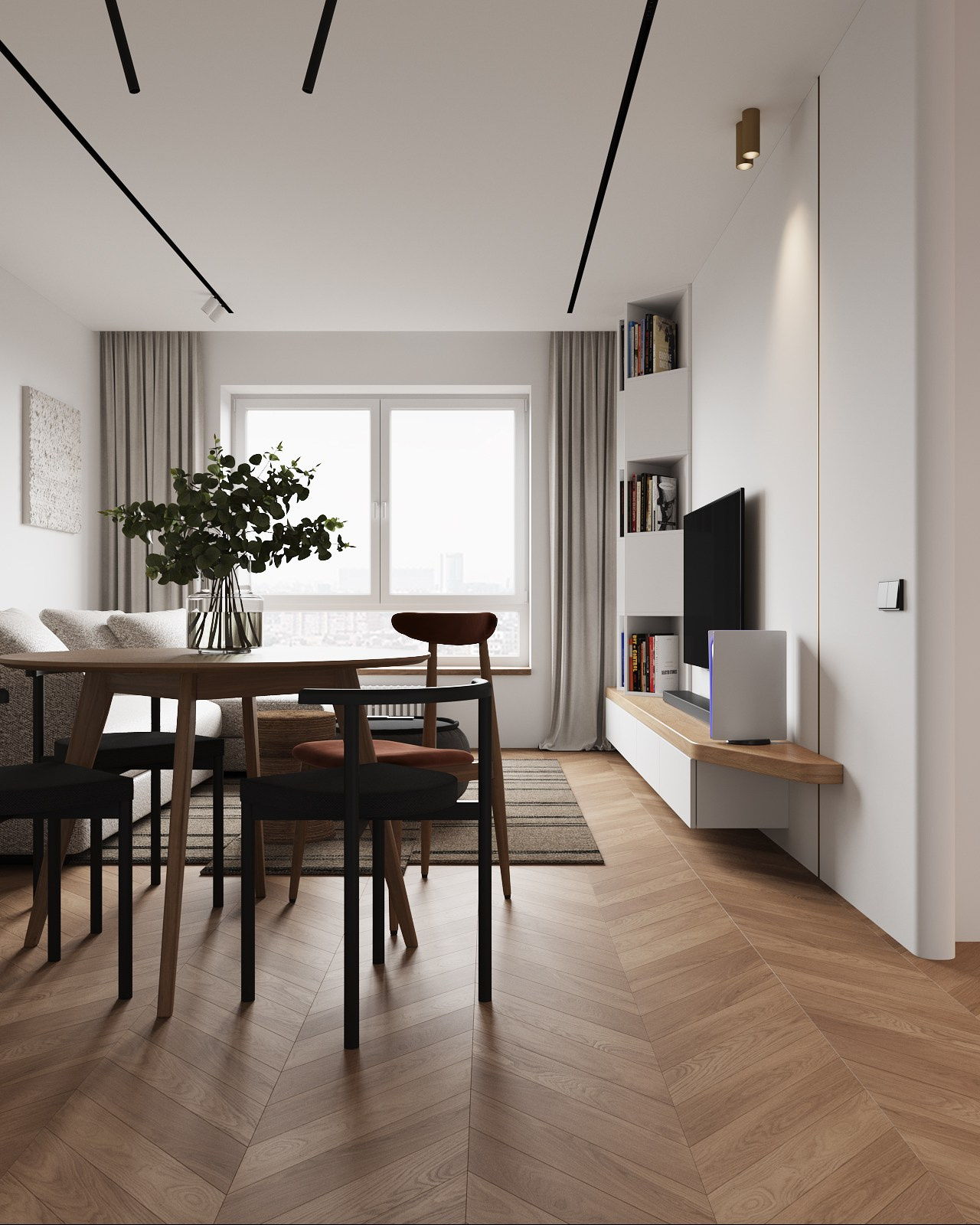 Люблинский парк, 72 м². Дизайн интерьера | Кирилл Маркевич