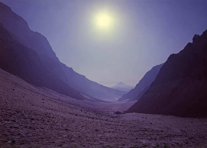 Вход в кратер Мутновского вулкана. 1975г.