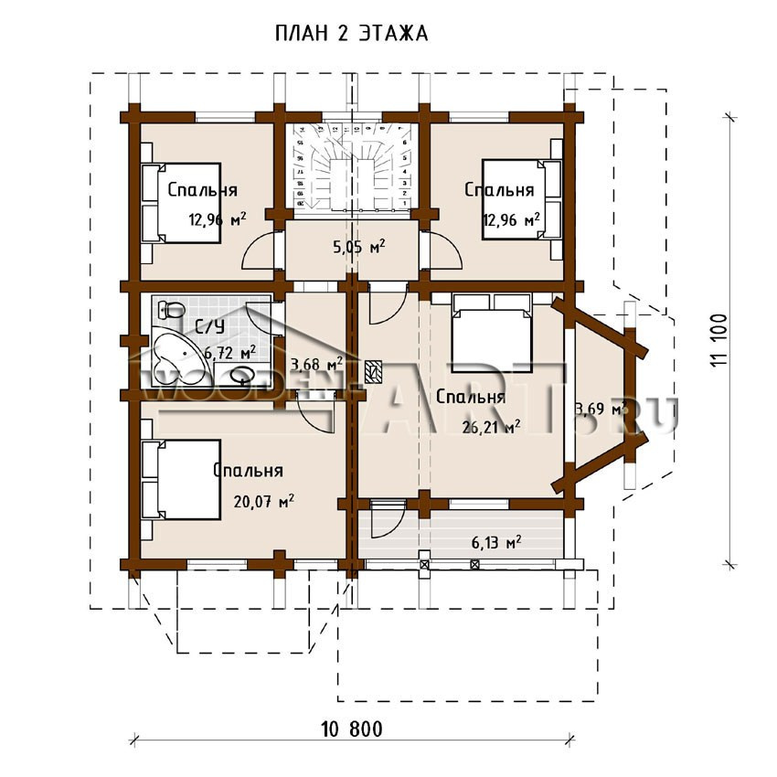 «Медвежье озеро» 270 кв. м. Проекты деревянных домов